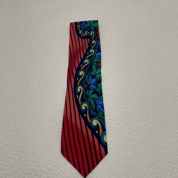 Rush Limbaugh No Boundaries Collection 100% Silk Tie—Colorful! Excellent Cond! - Picture 6 of 8